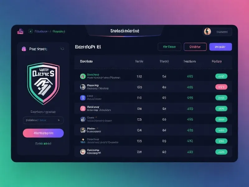 球队数据与积分界面